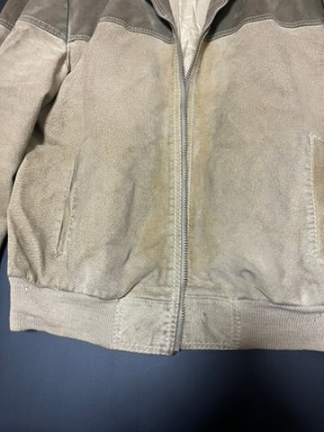 ベージュ スエード ジャケット