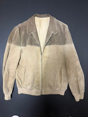 ベージュ スエード ジャケット
