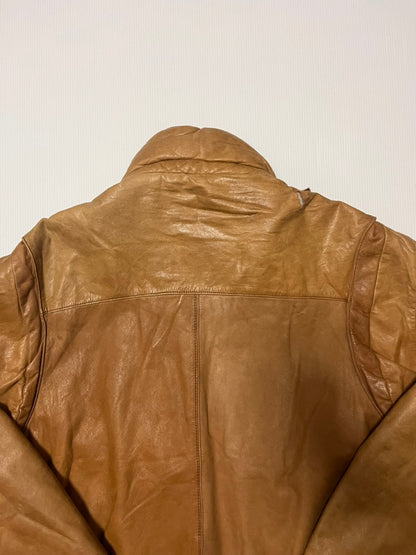 レザーフライトジャケット ライトブラウン