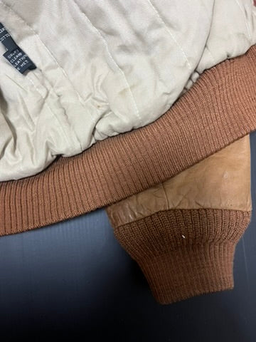 レザーフライトジャケット ライトブラウン