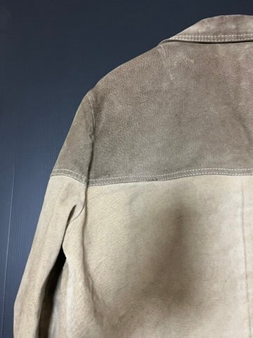 ベージュ スエード ジャケット