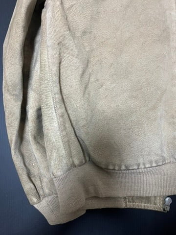 ベージュ スエード ジャケット
