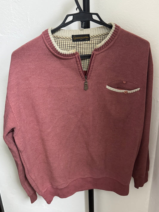 【ユニセックス】紅色デザイントップス