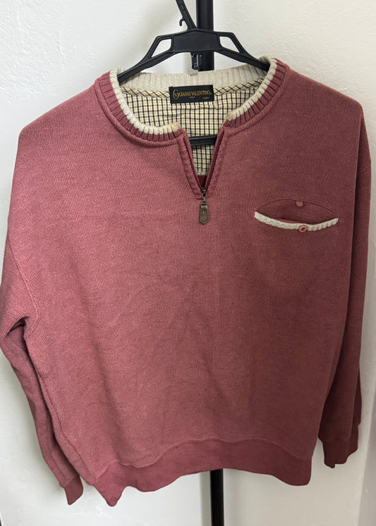 【ユニセックス】紅色デザイントップス