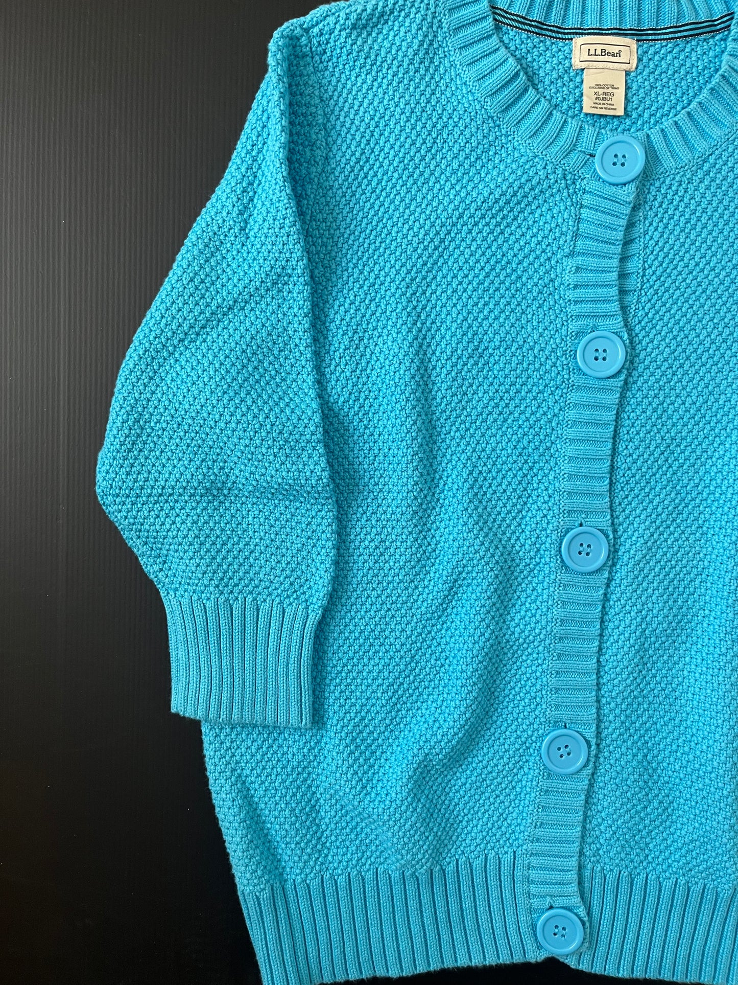 水色 カーディガン XL