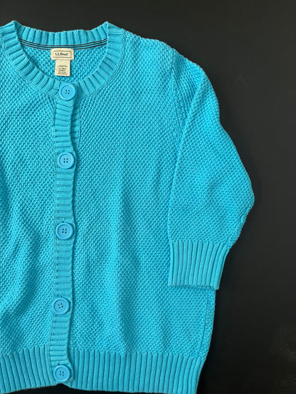 水色 カーディガン XL