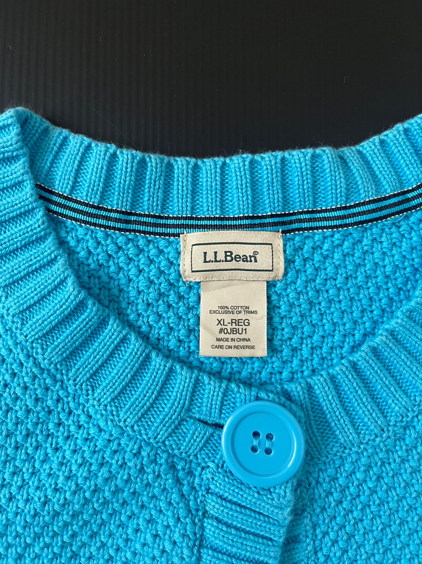 水色 カーディガン XL