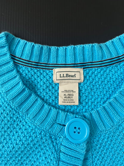 水色 カーディガン XL