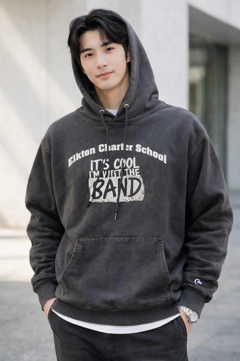 バンドパーカー　HANES