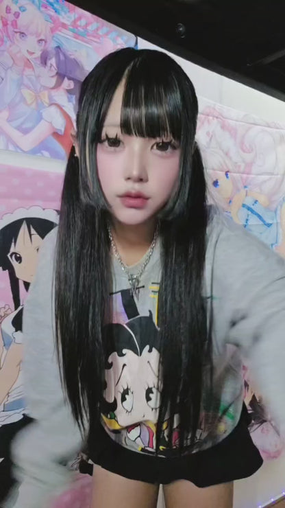 【ユニセックス】人気ロゴ付き灰色スウェット